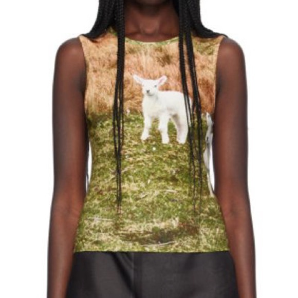 SANDY LIANG TANK TOP LAMB SODA GRAPHIC - Picture 1 of 8